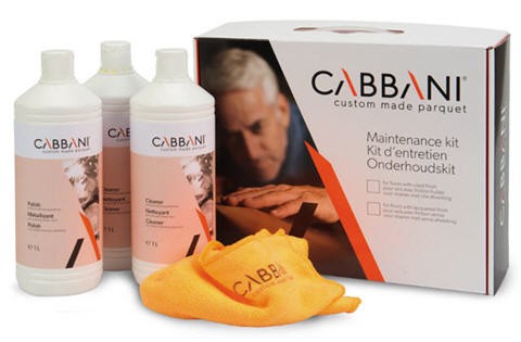 kit d'entretien cabbani parquet vernis