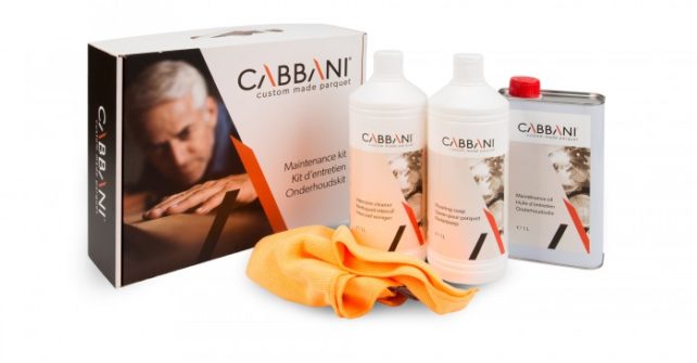 kit d'entretien cabbani parquet huilé